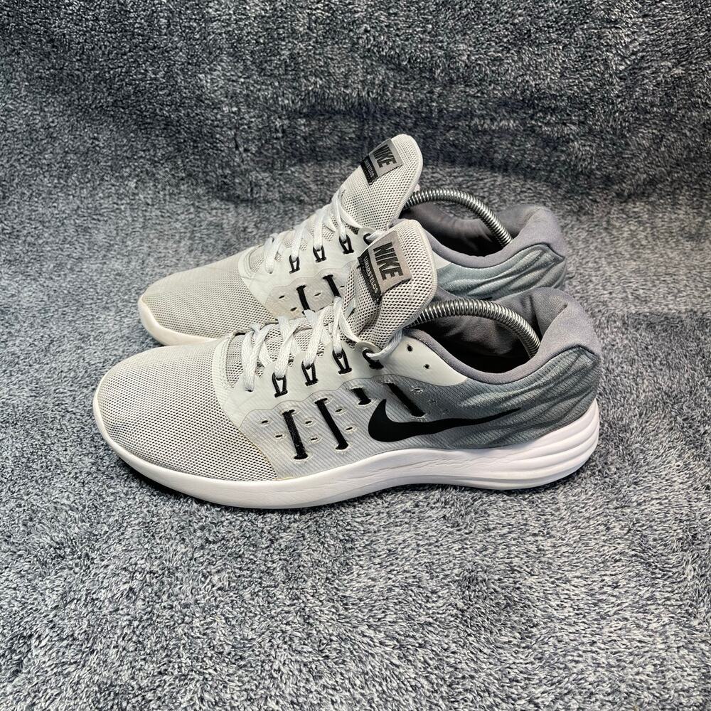 Nike Lunarstelos Grey Running Shoes Size 9.5 Men’s